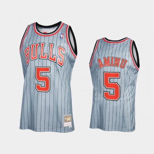 Al-Farouq Aminu Men #5 2021 Reload 2.0 Vintage Gray Jersey