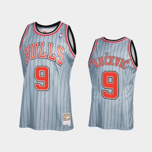 Nikola Vucevic Men #9 2021 Reload 2.0 Vintage Gray Jersey