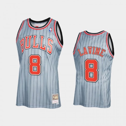 Zach LaVine Men #8 2021 Reload 2.0 Vintage Gray Jersey