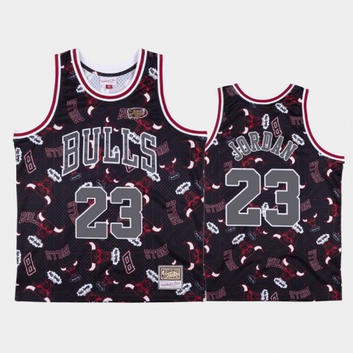 Michael Jordan Chicago Bulls #23 Red Tear Up Pack Hardwood Classics Jersey