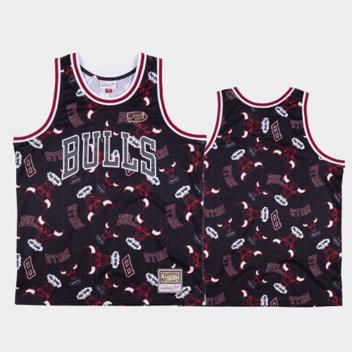 Chicago Bulls Red Tear Up Pack Hardwood Classics Jersey