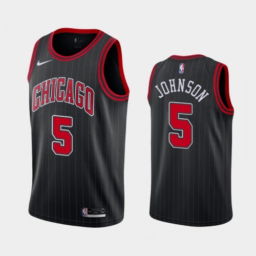 Chicago Bulls Stanley Johnson 2021-22 Statement Edition Black Jersey