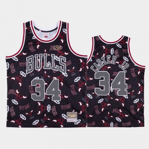 Wendell Carter Jr. Chicago Bulls #34 Red Tear Up Pack Hardwood Classics Jersey