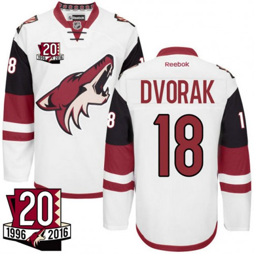 #18 Christian Dvorak White 20th Anniversary Jersey