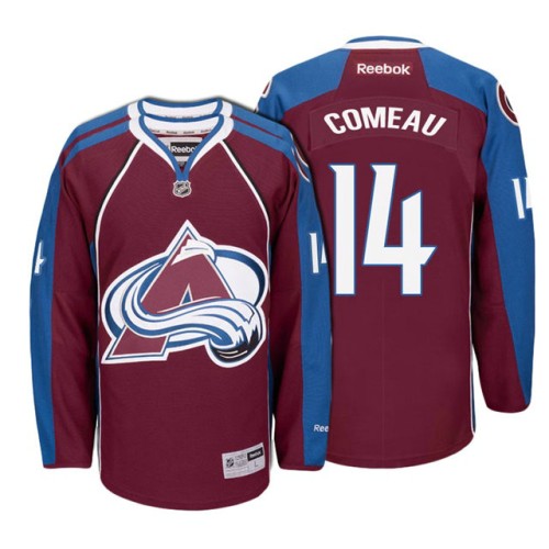 #14 Blake Comeau Maroon Hockey Home Premier Jersey