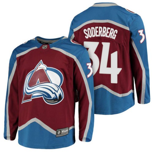 #34 Breakaway Fanatics branded Carl Soderberg Jersey Burgundy