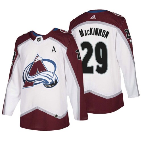 #29 Nathan MacKinnon White 2018 New Season Team Road Jersey