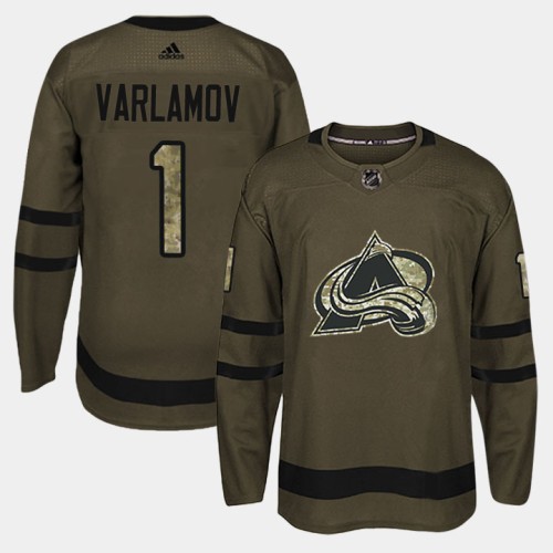 #1 Camo Salute To Service Semyon Varlamov Jersey