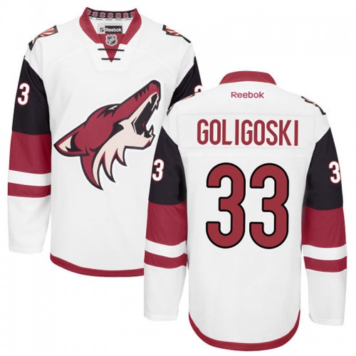 Alex Goligoski #33 White Away Premier Jersey