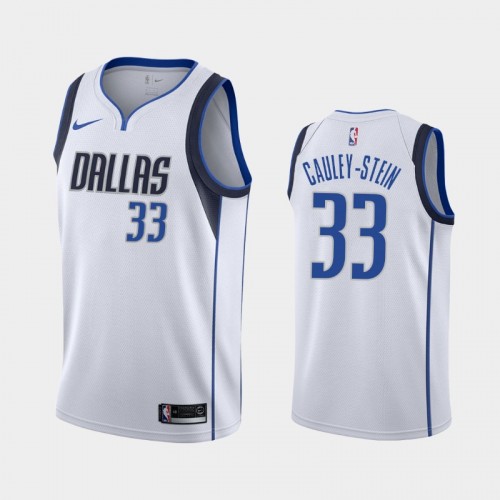 Men's Dallas Mavericks Willie Cauley-Stein #33 2020-21 Association White Jersey