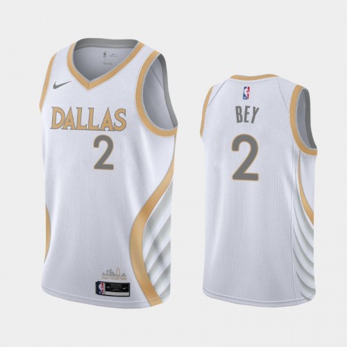 Men's Dallas Mavericks #2 Tyler Bey 2020-21 City Blue Jersey