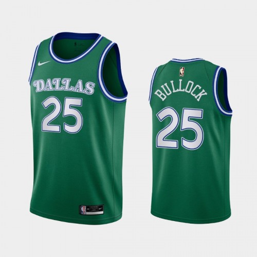 Dallas Mavericks Reggie Bullock 2021 Classic Edition Green Jersey