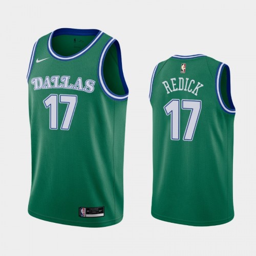 Men's Dallas Mavericks J.J. Redick #17 2021 Hardwood Classics Green Jersey