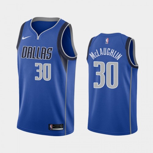 Dallas Mavericks JaQuori McLaughlin Men #30 Icon Edition Blue Jersey
