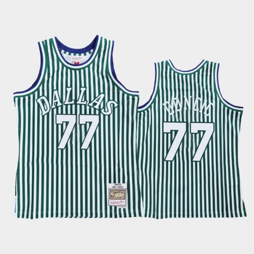 Dallas Mavericks #77 Luka Doncic Striped Green 1994-95 Jersey