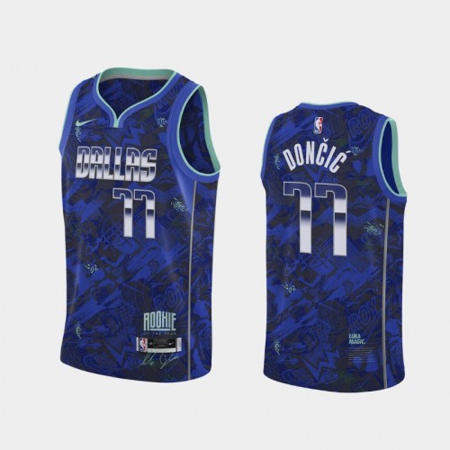 Dallas Mavericks #77 Luka Doncic Select Series MVP Royal Jersey