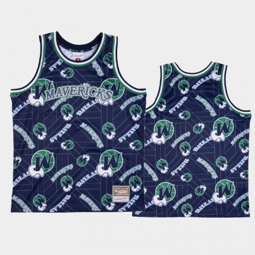 Dallas Mavericks Navy Tear Up Pack Hardwood Classics Jersey