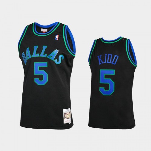 Jason Kidd Men #5 Reload 2.0 Hardwood Classics Black Jersey