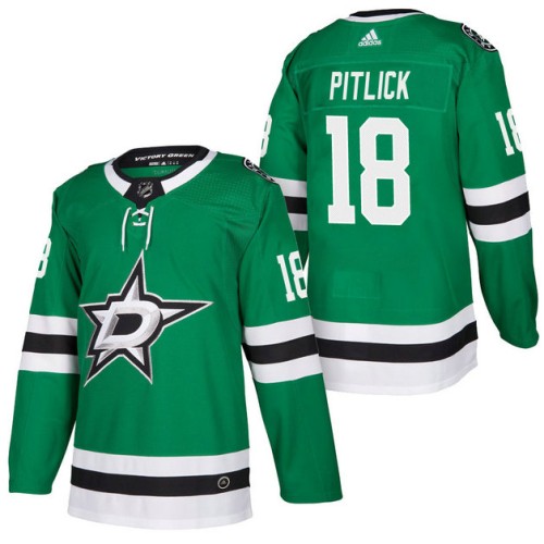 #18 Tyler Pitlick Green 2018 New Season Player Home Jersey