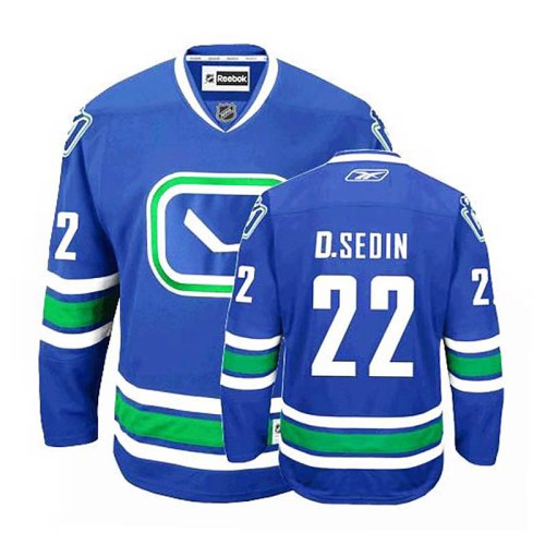 Daniel Sedin #22 Royal Blue Alternate Jersey