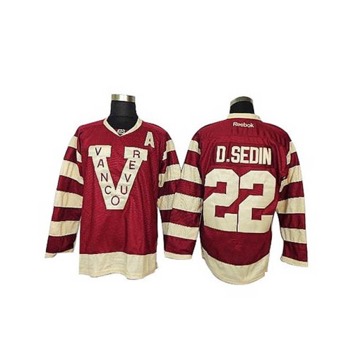 Daniel Sedin #22 Red Premier Jersey