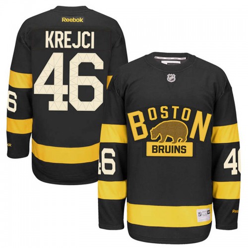 David Krejci #46 Black 2016 Winter Classic Jersey