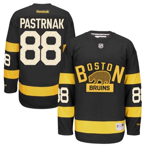 David Pastrnak #88 Black 2016 Winter Classic Premier Jersey