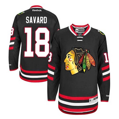 Denis Savard #18 Black 2014 Stadium Series Jersey