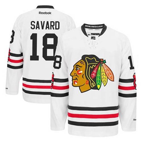Denis Savard #18 White 2015 Winter Classic Jersey