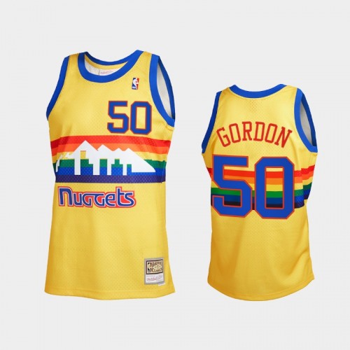 Aaron Gordon Men #50 2021 Reload 2.0 Throwback Gold Jersey