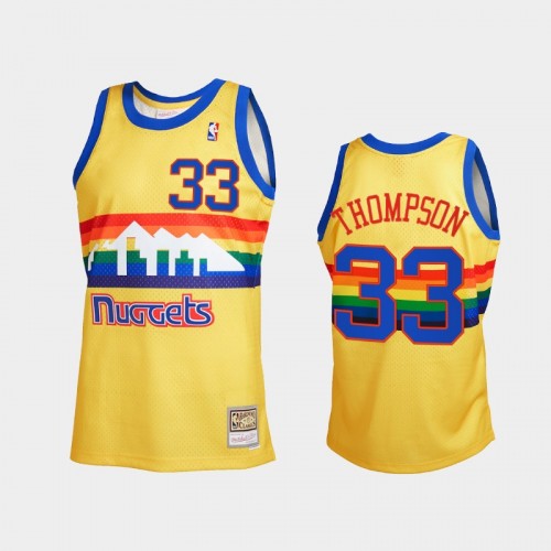 David Thompson Men #33 2021 Reload 2.0 Throwback Gold Jersey