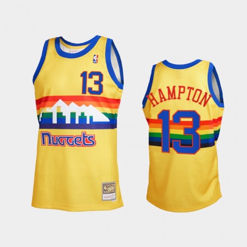 R.J. Hampton Men #13 2021 Reload 2.0 Throwback Gold Jersey