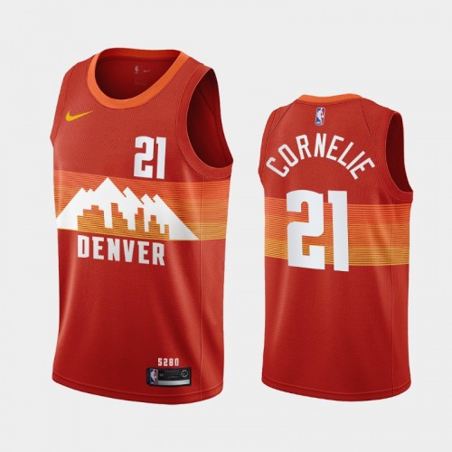 Denver Nuggets Petr Cornelie Men #21 City Edition Orange Jersey