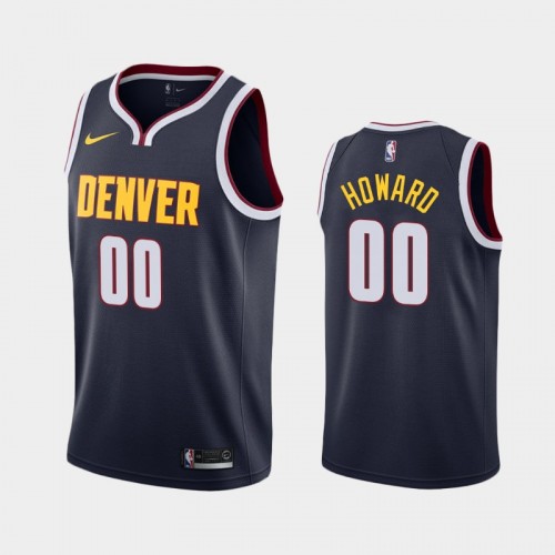 Men's Denver Nuggets #00 Markus Howard 2020-21 Icon Navy Jersey