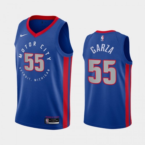 Luka Garza Men #55 City Edition Blue Jersey