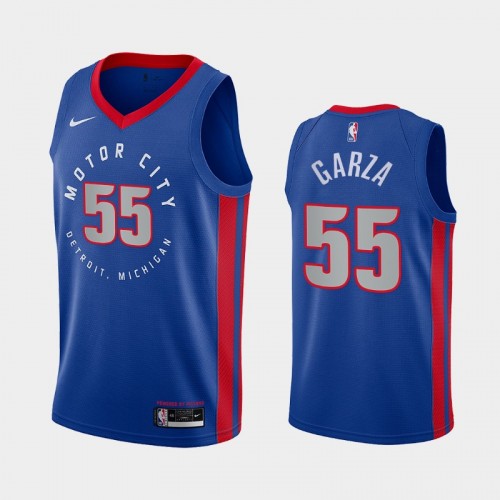 Luka Garza Men #55 City Edition Blue Jersey