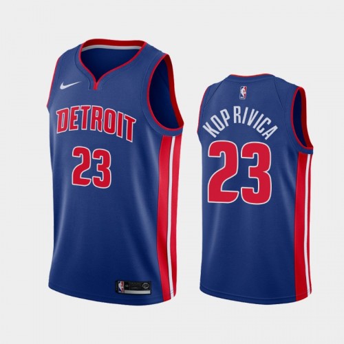 Detroit Pistons Balsa Koprivica Men #23 Icon Edition Blue Jersey