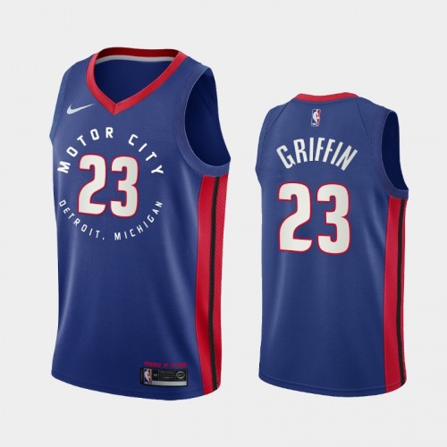 Men Detroit Pistons #23 Blake Griffin 2020-21 Motor City Edition Navy Jersey