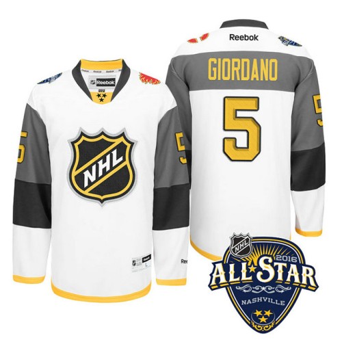 Mark Giordano #5 White 2016 All-Star Premier Jersey