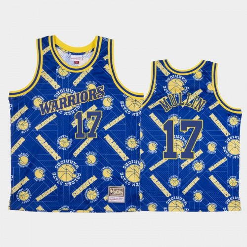 Chris Mullin Golden State Warriors #17 Blue Tear Up Pack Hardwood Classics Jersey