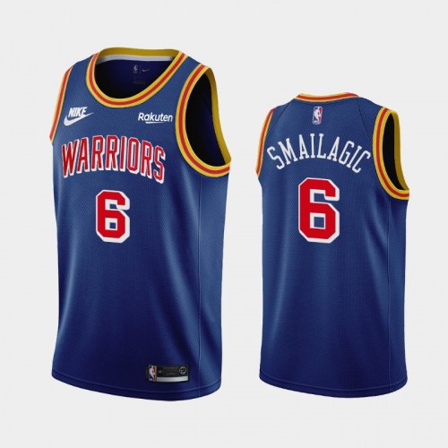 Golden State Warriors Alen Smailagic 75th anniversary Classic Edition Swingman Blue Jersey