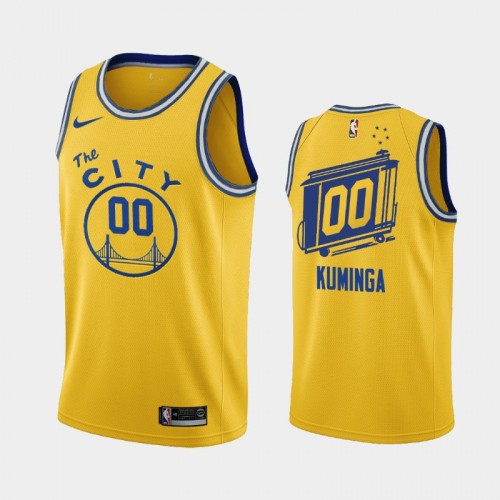 Golden State Warriors Jonathan Kuminga 2021 Classic Edition Gold Jersey