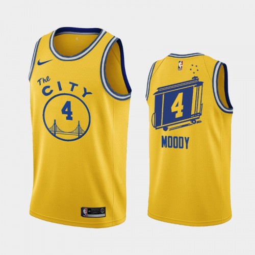 Golden State Warriors Moses Moody 2021 Classic Edition Gold Jersey