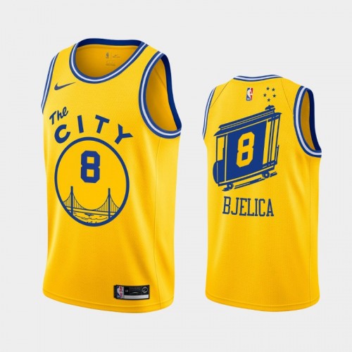 Golden State Warriors Nemanja Bjelica 2021 Classic Edition Gold Jersey