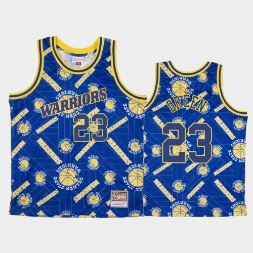 Draymond Green Golden State Warriors #23 Blue Tear Up Pack Hardwood Classics Jersey