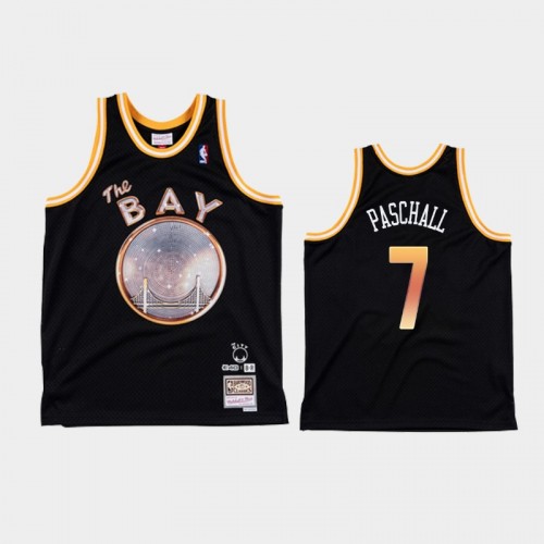 Men's Golden State Warriors #7 Eric Paschall Black NBA Remix Jersey - E-40