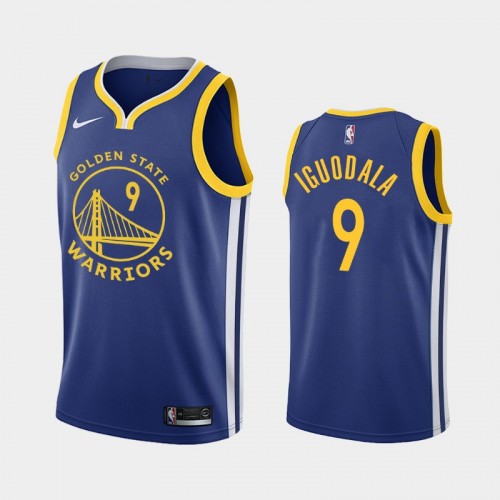 Golden State Warriors Andre Iguodala Men #9 Icon Edition 2021 Return Royal Jersey