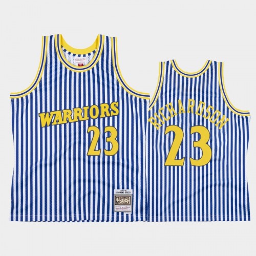 Golden State Warriors #23 Jason Richardson Striped Blue 1990-91 Jersey