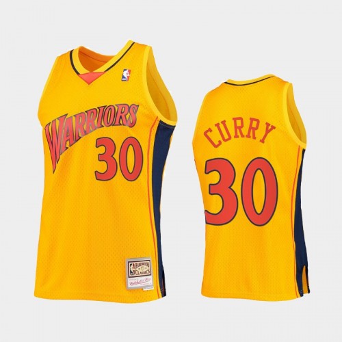 Stephen Curry Men #30 Reload 2.0 HWC Swingman Gold Jersey