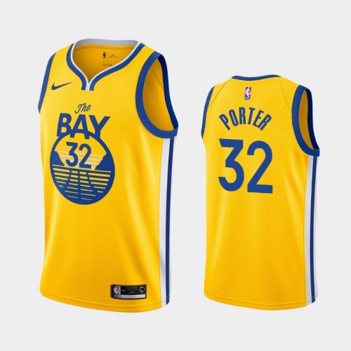 Golden State Warriors Otto Porter Men #32 Statement Edition 2021 Trade Gold Jersey